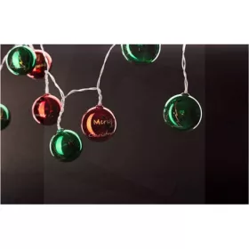 Entac ECL-CCBD-10WW karácsonyi füzér színes gömb 10 led
