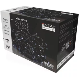   Entac ECL-I180CW karácsonyi füzér ip44 jégcsapfüzér 180 led