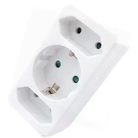   Entac EPAG-1EE2E hálózati adapter 3 aljzat (1 földelt, 2 euro)