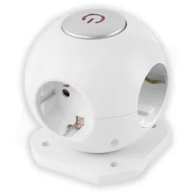   Entac ESC1.5G3-GLOBE gömb elosztó 4 foglalattal, kapcsolóval 1.5m 3g1.5