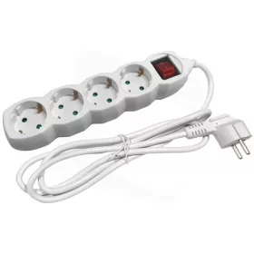  Entac ESE1.5G4-5-SW elosztó 4 foglalat kapcsolóval 5m 3g1,5