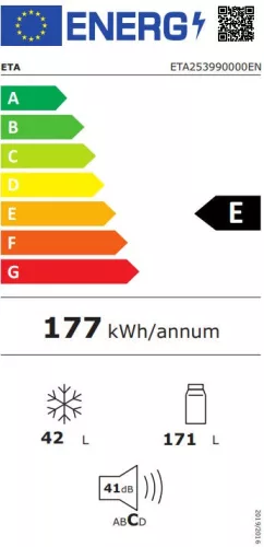 ETA 253990000EN hűtő felülfagyasztós