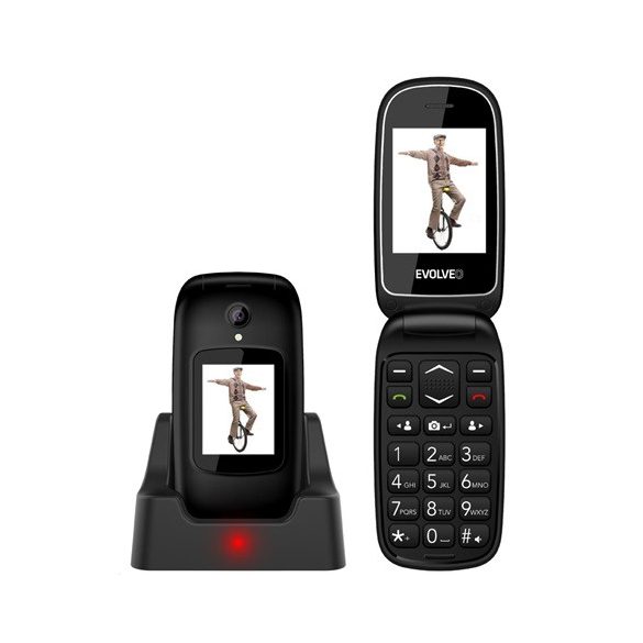 Evolveo EASYPHONE FD (EP700) BLACK mobiltelefon