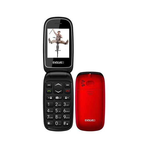 Evolveo EASYPHONE FD (EP700) RED mobiltelefon