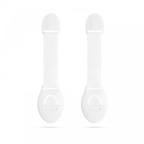 Family Pound Biztonsági gyerekzár ajtóra - 21 cm - öntapadós - fehér - 2 db (57339)