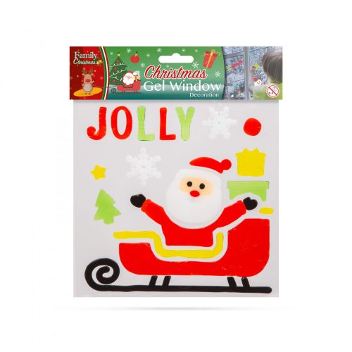 Family Zselés ablakdekor - karácsonyi - 12 db / csomag (55204C)