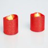 Family LED gyertya - piros színű  - 2 db / bliszter (55941R)