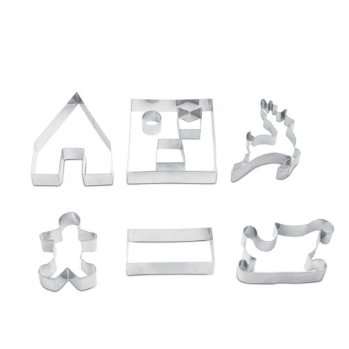 Family Sütikiszúró forma - 3D mézeskalács házikó - 9 db-os (55990C)