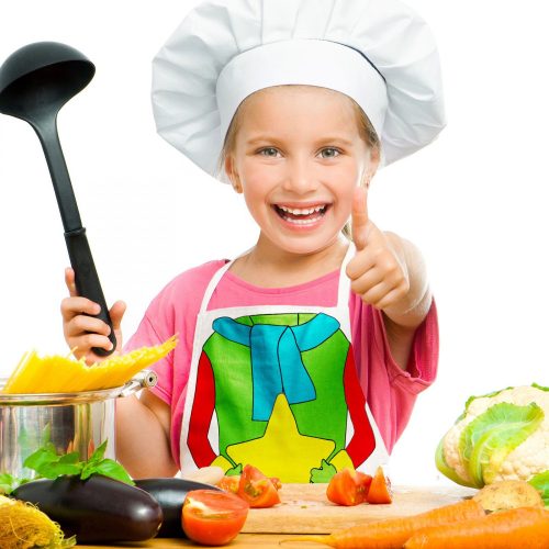 Family Színezhető kötény - filctollal - 48 x 34 cm (55996B)