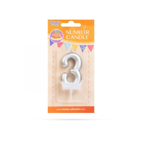Family szám alakú tortagyertya (56183-3)