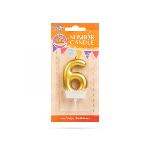 Family szám alakú tortagyertya (56184-6)
