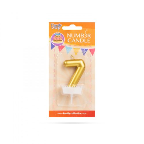 Family szám alakú tortagyertya (56184-7)