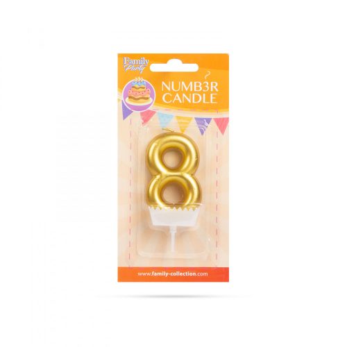 Family szám alakú tortagyertya (56184-8)