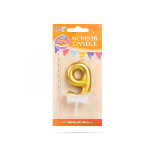 Family szám alakú tortagyertya (56184-9)
