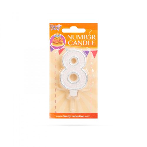 Family szám alakú tortagyertya (56185-8)