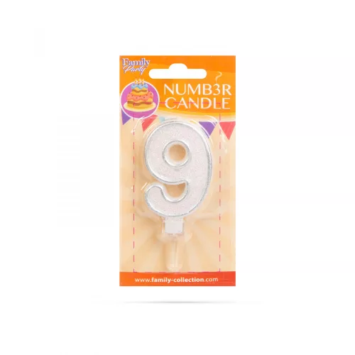 Family szám alakú tortagyertya (56185-9)