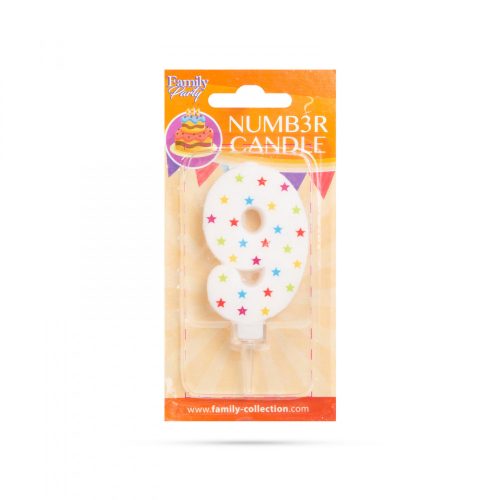 Family szám alakú tortagyertya (56186-9)
