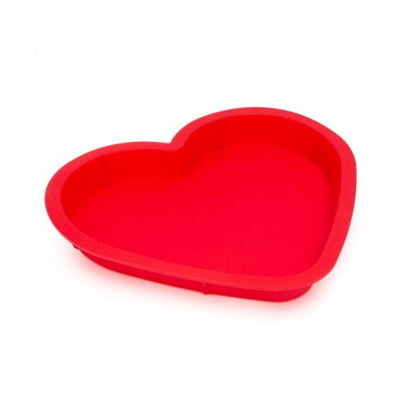 Family Szilikon szív alakú sütőforma - piros (57521)