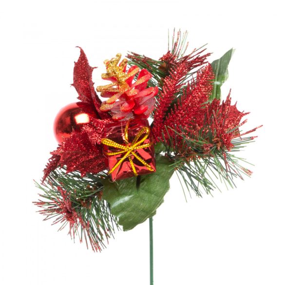 Family Karácsonyi dekor összeállítás - 21 cm - piros (58005A)
