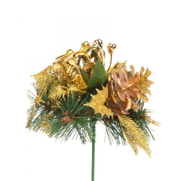 Family Karácsonyi dekor összeállítás - 21 cm - arany (58005B)