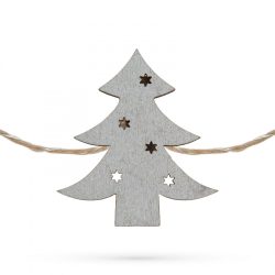   Family Fenyőfa alakú karácsonyi fa csipesz melegfehér LED-del - 2 x AA (58010D)