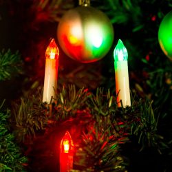   Family Karácsonyi LED gyertyafüzér - Multicolor - 10 LED - 2 x AA (58037B)