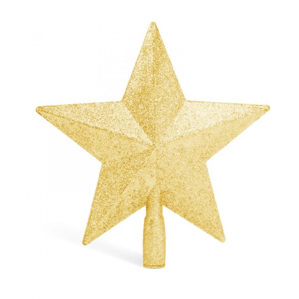Family Karácsonyfa csúcsdísz - csillag alakú - 20 x 19 cm - arany (58065A)