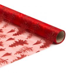   Family Karácsonyi asztalterítő futó - piros / piros - 180 x 28 cm (58200E)