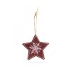 Family Karácsonyfadísz - csillag - akasztható - 9,6 x 9,3 cm (58247E)
