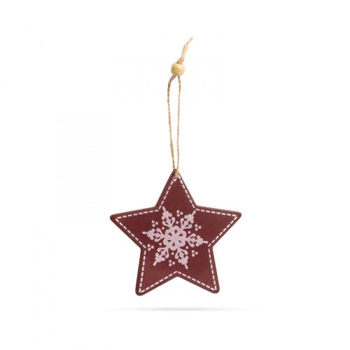 Family Karácsonyfadísz - csillag - akasztható - 9,6 x 9,3 cm (58247E)