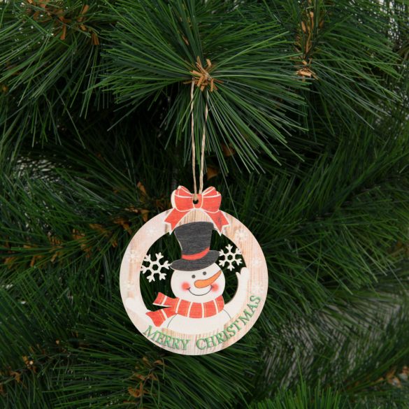 Family Karácsonyfadísz - hóember - akasztható - 8,5 x 9,5 cm (58248B)