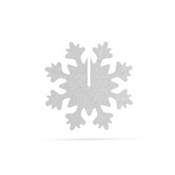   Family Karácsonyi dekor - jégkristály - ezüst  - 7 x 7 cm - 5 db / csomag (58252A)