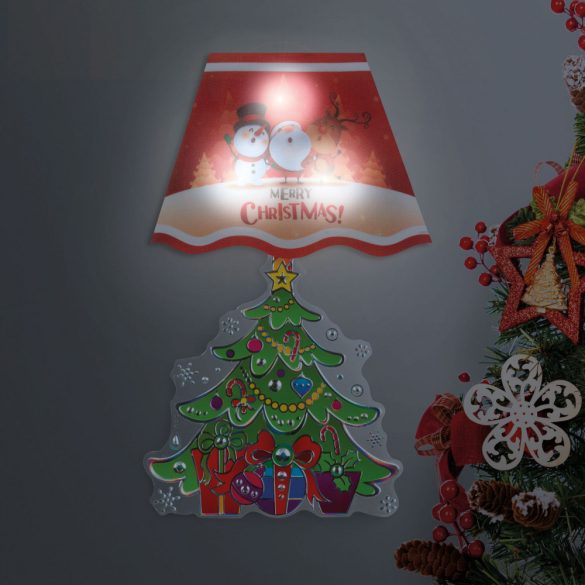 Family Karácsonyi LED-es lámpa matrica - 17 x 28 cm (58257A)