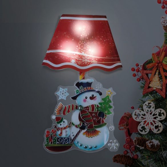 Family Karácsonyi LED-es lámpa matrica - 17 x 28 cm (58257B)
