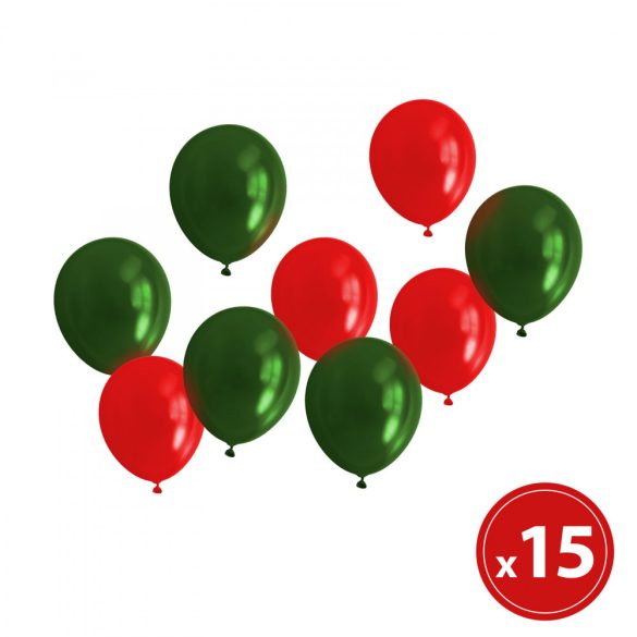 Family Lufi szett - piros-zöld, metálos - 15 db / csomag (58751)