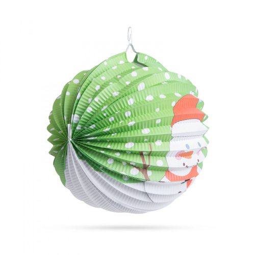 Family Karácsonyi lampion - Hóember mintával - 25 cm (58765B)