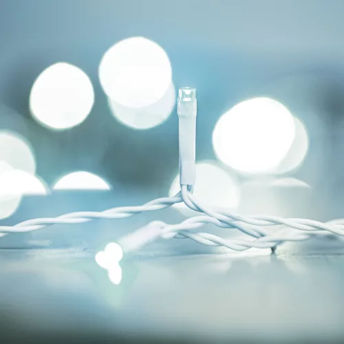 Family Fényfüggöny - 200 db LED - hidegfehér - hálózati - IP44 - 4,2 m - 8 program (58901B)