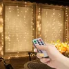 Family Fényfüggöny - 100 db melegfehér LED-del - 3 x 1 m - 230V - távirányítós (58906A)