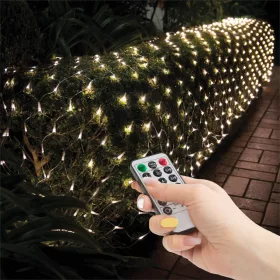   Family LED-es fényháló - 100 db melegfehér LED-del - 1,5 x 1,5 m - 230V - távirányítós (58908A)