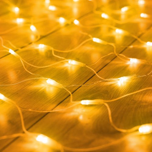 Family LED-es fényháló - 100 db melegfehér LED-del - 1,5 x 1,5 m - 230V - távirányítós (58908A)