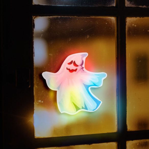 Family öntapadós RGB LED Halloween matrica - szellem (56512C)