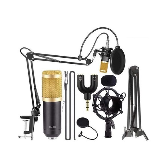 Forev FV-BM800 streamer asztali mikrofon szett