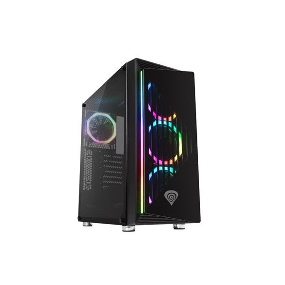 Genesis Irid 400 PC ház RGB - fekete