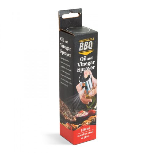 Olaj és ecet permetező spray - rozsdamentes acél, üveg - 100 ml (56287)