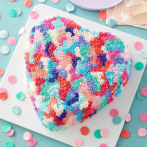 Szilikon szív alakú sütőforma - piros (57521B)