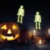 Foszforeszkáló csontváz szett - halloween-i dekoráció - 10 db / csomag (58104)