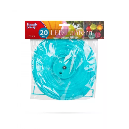 Garden of Eden LED-es lampion - 1 LED - kék - 2 x AAA (11399BL)