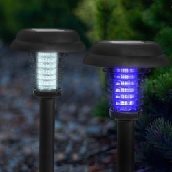   Garden of Eden Szolár UV rovarcsapda + lámpa funkció - leszúrótüskével, fekete  (55660B)