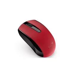   Genius Egér - ECO-8100 (Vezeték nélküli, Li-ion, USB, 3 gomb, 1600 DPI, BlueEye, Piros)