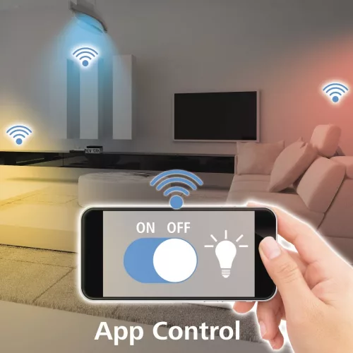 HAMA Okos WiFi LED izzó E27 RGB 10W (176581)